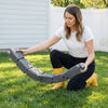 VEVOR Faux Stone Landscape Edging, 15.5 ft Kit, No Dig Garden Edging Border, Blocks for Lawn, Flower Beds, Yards, 4 Pack Each Section Has 6 Bricks 46.85"L x 3.94"W x 6.1"H, 8 Spikes, Sandstone Gray