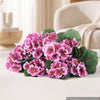VEVOR Artificial Flowers Bulk Geraniums 24 PCS Faux Pink Flower with Stems, for Vase, Centerpieces, Weddings, Parties, Bouquets, Home Decor and DIY Arrangements, Realistic Fake Flowers, Easy to Care