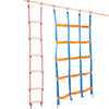 VEVOR Ninja Warrior Obstacle Course for Kids, 2 x 50 ft Weatherproof Slacklines, 500lbs Weight Capacity Monkey Line, Outdoor Playset Equipment, Backyard Toys Training Equipment Set with 10 Obstacles