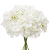 VEVOR Artificial Flowers, 205 pcs Real Looking White Silk Fake Hydrangea Bulk, White Faux Bridal Shower with Stems for DIY Wedding Bouquets, Home Centerpieces Arrangements, Party Tables Decorations
