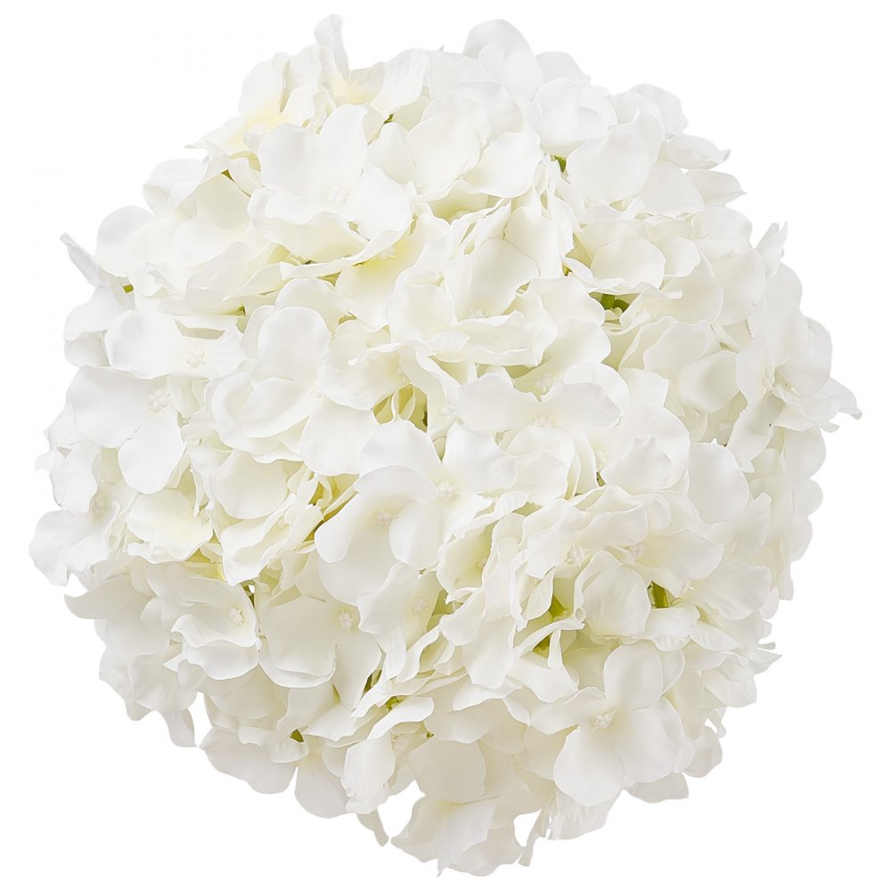 VEVOR Artificial Flowers, 305 pcs Real Looking White Silk Fake Hydrangea Bulk, White Faux Bridal Shower with Stems for DIY Wedding Bouquets, Home Centerpieces Arrangements, Party Tables Decorations