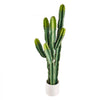 VEVOR Artificial Cactus, 60 in Tall Fake Cactus Plant with White Pot 1 Pack, for Home, Garden, Office, Living Room, Bedroom, Porch Indoor Decoration, 9 inch Wide, Realistic Texture Large Faux Plant