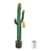 VEVOR Artificial Cactus, 36 in Tall Fake Cactus Plant with White Pot 1 Pack, for Home, Garden, Office, Living Room, Bedroom Indoor Decoration, Realistic Texture Large Faux Decor Plant, Premium HDPE