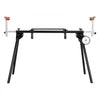 VEVOR Miter Saw Stand, 550lbs Load Capacity Steel Collapsible Stand for Miter Saw with One-piece Mounting Brackets Clamps, Adjustable Height and Length, Portable Compact and Folding Miter Saw Stand