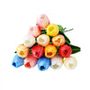 VEVOR Artificial Flowers Bulk Tulips 100 PCS Mixed Color Flower with Stems, Faux Flowers for Vase, Centerpieces, Weddings, Parties, Bouquets, Home Decor and DIY Arrangements, Realistic Fake Flower
