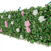 VEVOR Artificial Luxury‌ Flower Wall Backdrop, 2 PCS, Each Panel 2 x 8 ft, Gorgeous 3D Silk Floral Backdrop Pet Friendly, Easy Installation Flower Wall Panel for Wedding, Event, Party and Home Decor