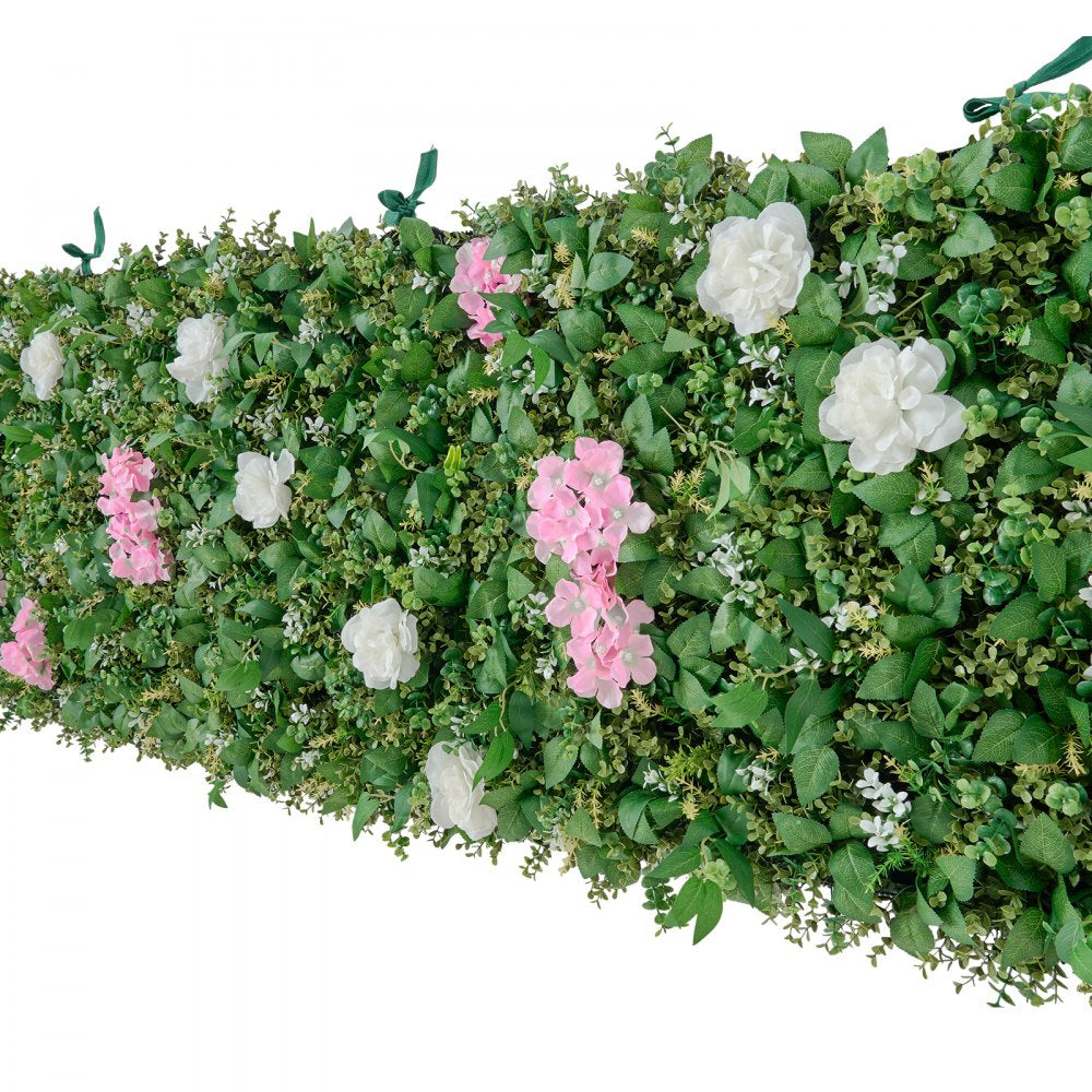 VEVOR Artificial Luxury‌ Flower Wall Backdrop, 2 PCS, Each Panel 2 x 8 ft, Gorgeous 3D Silk Floral Backdrop Pet Friendly, Easy Installation Flower Wall Panel for Wedding, Event, Party and Home Decor