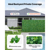 VEVOR Artificial Plant Wall, 4 PCS, Each Panel 2 x 8 ft Artificial Boxwood Panels, Sun Protection Greenery Backdrop Privacy Hedge Fence, Fake Grass Screen for Wedding, Indoor, Outdoor Garden, Backyard
