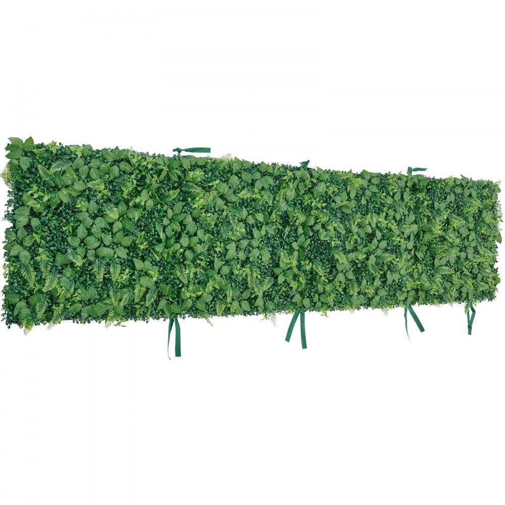 VEVOR Artificial Plant Wall, 4 PCS, Each Panel 2 x 8 ft Artificial Boxwood Panels, Sun Protection Greenery Backdrop Privacy Hedge Fence, Fake Grass Screen for Wedding, Indoor, Outdoor Garden, Backyard