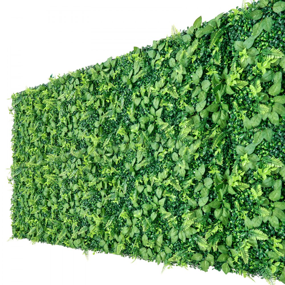 VEVOR Artificial Plant Wall, 4 PCS, Each Panel 2 x 8 ft Artificial Boxwood Panels, Sun Protection Greenery Backdrop Privacy Hedge Fence, Fake Grass Screen for Wedding, Indoor, Outdoor Garden, Backyard