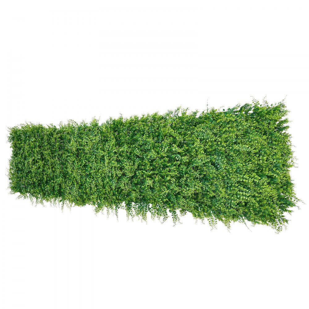 VEVOR Artificial Plant Wall, 12PCS 20 x 20 in Artificial Boxwood Panels, Sun Protection Greenery Backdrop Privacy Hedge Fence, Fake Grass Screen for Wedding, Indoor, Outdoor Garden, Backyard