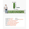 VEVOR Expandable Fence Privacy Screen, 25.5 x 122 in Expand Artificial Plant Wall, Realistic Artificial Ivy Panel with 50 Zip Ties, Decorative Faux Greenery Backdrop Hedges for Balcony Patio Outdoor