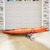 VEVOR Heavy Duty Kayak Cart, Foldable Canoe Trolley Cart with 12'' Tires, Adjustable Width 6.69"-17.32",350 Lb Weight Capacity Kayak Trolley for Kayaks Canoes Paddleboards Float Mats Jon Boats