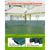 VEVOR Bottom Locking Privacy Slats, Double-Wall Vertical Bottom-Locking Slats with Wings for Chain-Link Fence, High-Density HDPE Chain Link Slats Ideally Fit 4' High Fence for Garden and Farm(Green)