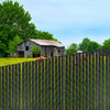 VEVOR Bottom Locking Privacy Slats, Double-Wall Vertical Bottom-Locking Slats with Wings for Chain-Link Fence, High-Density HDPE Chain Link Slats Ideally Fit 8' High Fence for Garden and Farm(Black)