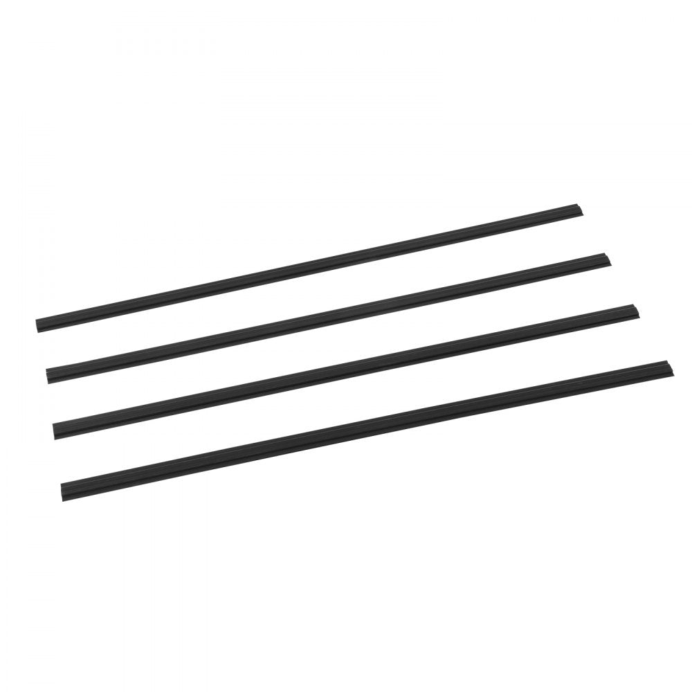 VEVOR Bottom Locking Privacy Slats, Double-Wall Vertical Bottom-Locking Slats with Wings for Chain-Link Fence, High-Density HDPE Chain Link Slats Ideally Fit 8' High Fence for Garden and Farm(Black)