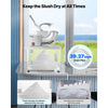 VEVOR Commercial Ice Crusher 661LBS/H, 350W Electric Snow Cone Machine with 4 Blades, 1400RPM Stainless Steel Shaved Ice Machine with 11 Gal Crushed-Ice Box, for Family Restaurants Bars, White
