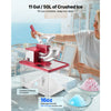 VEVOR Commercial Ice Crusher 661LBS/H, 350W Electric Snow Cone Machine with 4 Blades, 2000RPM Stainless Steel Shaved Ice Machine with 11 Gal Crushed-Ice Box, for Family Restaurants Bars, Red