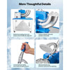 VEVOR Commercial Ice Crusher 661LBS/H, 350W Electric Snow Cone Machine with 4 Blades, 2000RPM Stainless Steel Shaved Ice Machine with 11 Gal Crushed-Ice Box, for Family Restaurants Bars, Blue