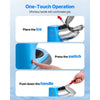 VEVOR Ice Crusher Machine, 220lbs Per Hour Electric 4 Blades Snow Cone Maker, Stainless Steel Shaved Ice Machine with Bowl and Cover, 300W 1400RPM Ice-Shaver for Home and Commercial Use, Blue