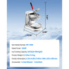 VEVOR Ice Crusher Machine, 220lbs Per Hour Electric 4 Blades Snow Cone Maker, Stainless Steel Shaved Ice Machine with Bowl and Cover, 300W 2000RPM Ice-Shaver for Home and Commercial Use, Silver
