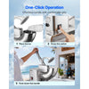 VEVOR Commercial Ice Shaver Machine, 661 LBS/H Electric Ice Crusher with Replaceable Container, 350W Premium Motor, 4 Blades, Shaved Snow Cone Machine Ice Maker for Dessert Shop Bar Party, Silver