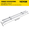 VEVOR Linear Rail, 2PCS SBR12-1000mm, Linear Guide 2 PCS Linear Guide Rails, 4 PCS Square Type Carriage Bearing Blocks, CNC Rail Linear Rails and Bearings Kit, for Automated Machines and Equipments
