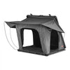 VEVOR Rooftop Tent Hard Shell, 2-3 Person Aluminum Roof Top Tent Hardshell with Tri-Color LED Light, Thick Mattress & 1 Window, Waterproof Windproof Overland Camping Car Roof Rack for Jeep SUV Pickup
