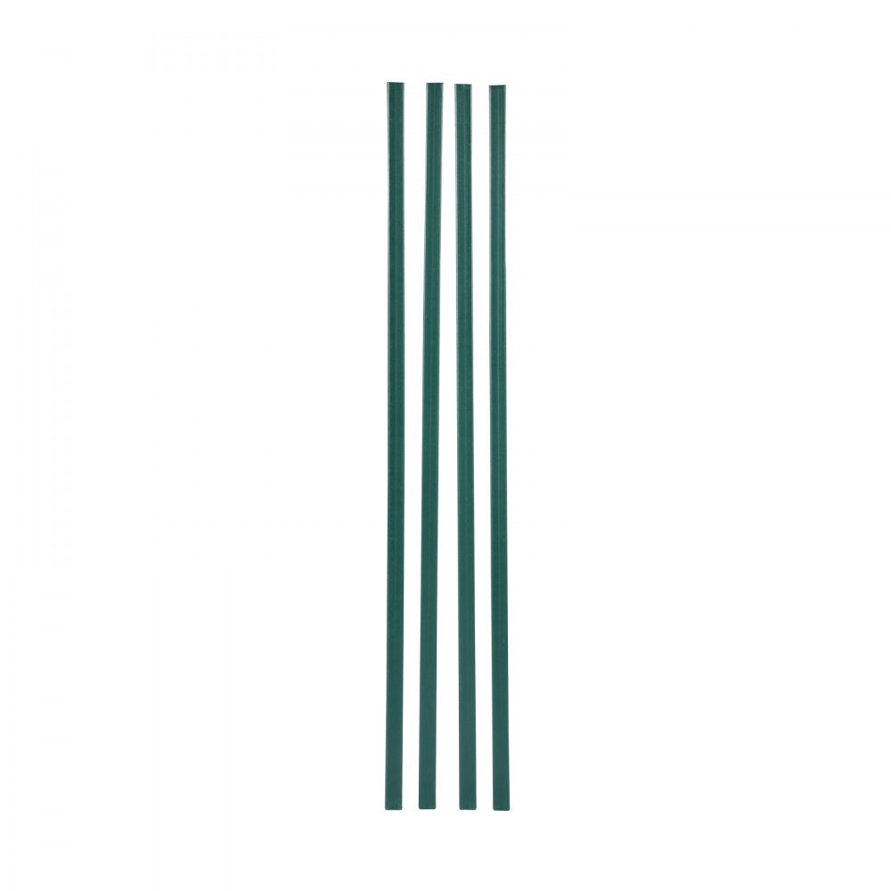 VEVOR Bottom Locking Privacy Slats, Double-Wall Vertical Bottom-Locking Slats for Chain-Link Fence, High-Density HDPE Chain Link Slats Ideally Fit 4' High Fence for Garden, Farm, Sports Field(Green)