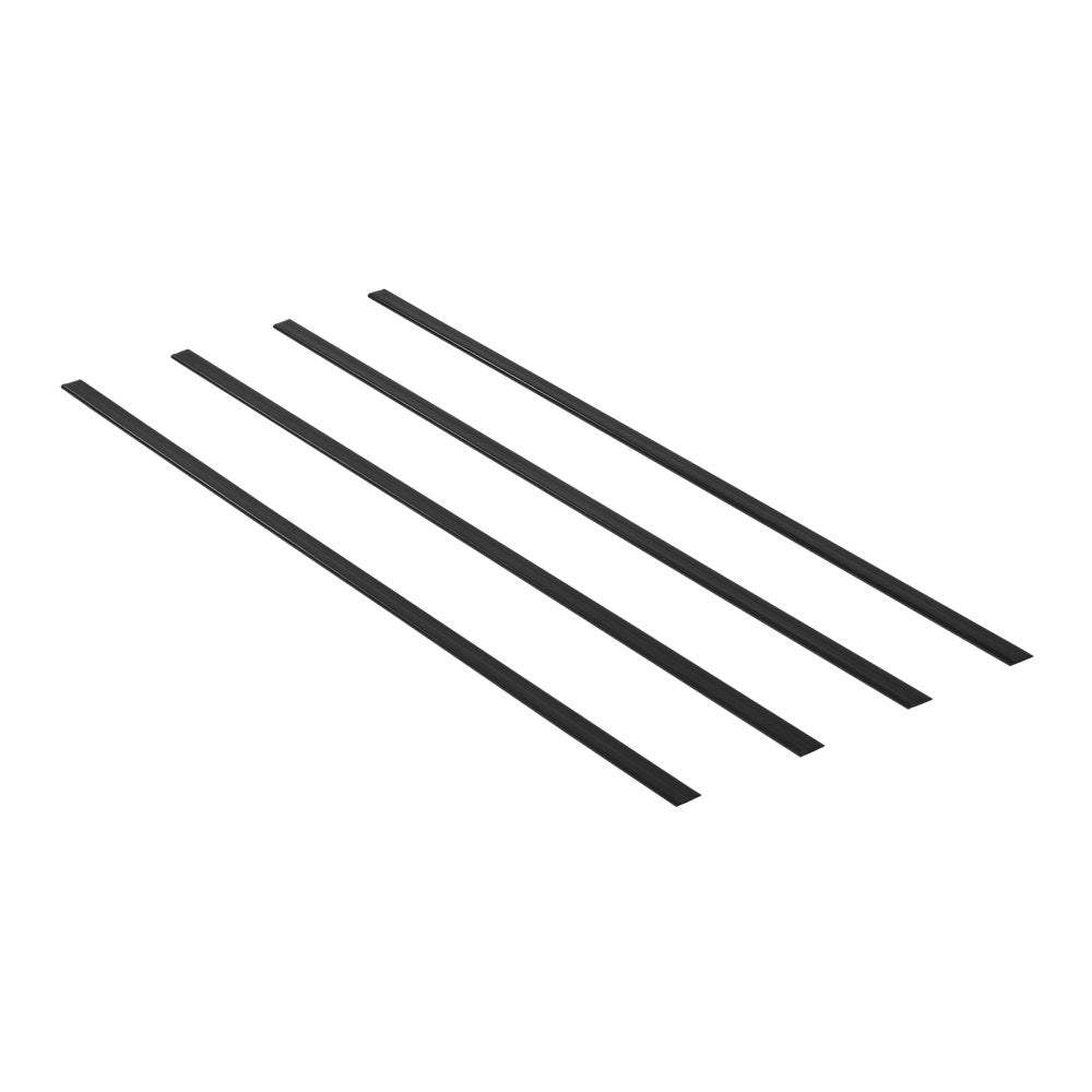 VEVOR Bottom Locking Privacy Slats, Double-Wall Vertical Bottom-Locking Slats for Chain-Link Fence, High-Density HDPE Chain Link Slats Ideally Fit 6' High Fence for Garden, Farm, Sports Field(Black)