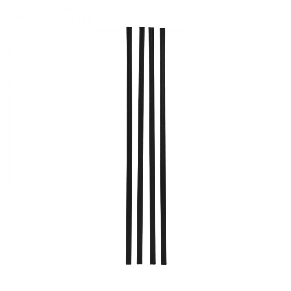 VEVOR Bottom Locking Privacy Slats, Double-Wall Vertical Bottom-Locking Slats for Chain-Link Fence, High-Density HDPE Chain Link Slats Ideally Fit 6' High Fence for Garden, Farm, Sports Field(Black)