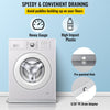 VEVOR 32 x 30 x 2.5 Inch Washing Machine Pan 18 GA Thickness Galvanized Steel Heavy Duty Compact Washer Drip Tray with Drain Hole & Hose Adapter