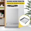 VEVOR 32 x 32 x 2.5 Inch Washing Machine Pan 18 GA Thickness 304 Stainless Steel Heavy Duty Compact Washer Drip Tray with Drain Hole & Hose Adapter