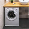 VEVOR 32 x 32 x 2.5 Inch Washing Machine Pan 18 GA Thickness 304 Stainless Steel Heavy Duty Compact Washer Drip Tray with Drain Hole & Hose Adapter