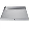 VEVOR 32 x 32 x 2.5 Inch Washing Machine Pan 18 GA Thickness 304 Stainless Steel Heavy Duty Compact Washer Drip Tray with Drain Hole & Hose Adapter