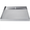 VEVOR 32 x 32 x 2.5 Inch Washing Machine Pan 18 GA Thickness 304 Stainless Steel Heavy Duty Compact Washer Drip Tray with Drain Hole & Hose Adapter