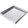 VEVOR 32 x 32 x 2.5 Inch Washing Machine Pan 18 GA Thickness 304 Stainless Steel Heavy Duty Compact Washer Drip Tray with Drain Hole & Hose Adapter