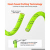 VEVOR Double Braided Polyester Rope 1/2 in x 120 ft Arborist Rigging Rope, for Tree Work, Heavy Duty 11 Strands, 3700 lbs High Breaking Strength, Outdoor Climbing Towing Swing Pulling Cord, Green