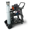 VEVOR Welding Cart, 3-Tier Welder Cart Heavy Duty with 400 Lbs Weight Capacity, 360° Swivel Wheels, Tank Storage Safety Chains, Rolling MIG Welder Cart for TIG, ARC, MMA, Plasma Cutter Welding Machine