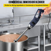 VEVOR Commercial Immersion Blender Variable Speed Heavy Duty Immersion Blender 750W Commercial Hand Mixer 304 Stainless Steel Hand Blender Commercial (11.8")