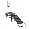 VEVOR Goat Milking Stand, 600 lbs Heavy Duty Goat Stand with Ramp & Feed Bin, Adjustable Headpiece & Tool Basket, Stanchion for Grooming & Hoof Trimming, Metal Livestock Platform for Sheep Lamb, Black