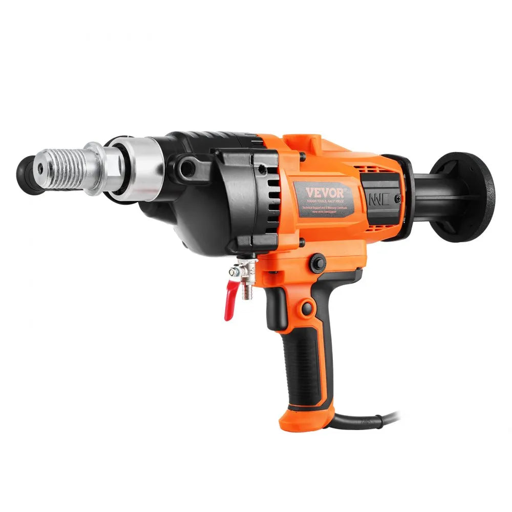 VEVOR Core Drill Machine, 0.8-6.3in Drilling Diameter Handheld Diamond Core Drill Rig with Carrying Case, 2000W Rugged Concrete Core Drill, Wet and Dry Use, For Drilling Concrete and Mixing Paint