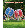 VEVOR 2-Pack Inflatable Bumper Balls 3FT Human Bubble for Kids Blue+Red, for Backyard, Camping, Picnic, Park, Lawn, and Outdoor Team Gameplay, Thickened PVC Material, Sumo Hamster Ball with Handle