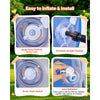 VEVOR 2-Pack Inflatable Bumper Balls 4FT Human Bubble for Teens Transparent, for Backyard, Camping, Picnic, Park, Lawn, and Outdoor Team Gameplay, Thickened PVC Material, Sumo Hamster Ball with Handle