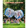 VEVOR 2-Pack Inflatable Bumper Balls 4FT Human Bubble for Teens Blue, for Backyard, Camping, Picnic, Park, Lawn, and Outdoor Team Gameplay, Thickened PVC Material, Sumo Hamster Ball with Handle