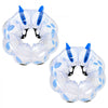 VEVOR 2-Pack Inflatable Bumper Balls 4FT Human Bubble for Teens Blue, for Backyard, Camping, Picnic, Park, Lawn, and Outdoor Team Gameplay, Thickened PVC Material, Sumo Hamster Ball with Handle