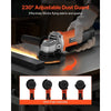 VEVOR Angle Grinder, 4-1/2" Electric Grinder Power Tool, 8Amps 12000RPM High-Speed Corded Angle Grinders with 230° Adjustable Dust Guard for Metal Grinding, Cutting, Rust Removal (Disc Not Included)