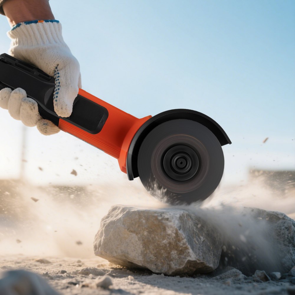 VEVOR Angle Grinder, 4-1/2" Electric Grinder Power Tool, 8Amps 12000RPM High-Speed Corded Angle Grinders with 230° Adjustable Dust Guard for Metal Grinding, Cutting, Rust Removal (Disc Not Included)