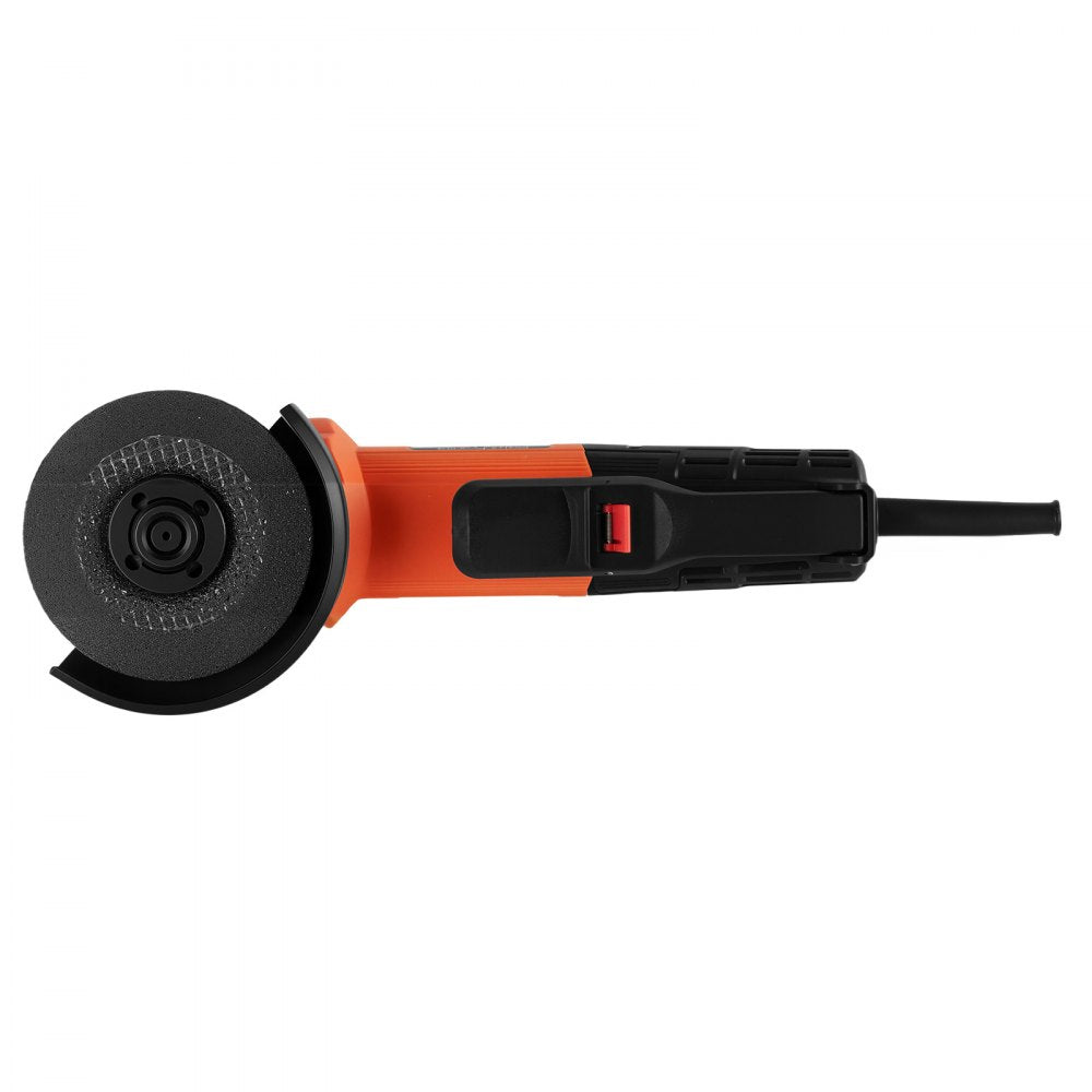 VEVOR Angle Grinder, 4-1/2" Electric Grinder Power Tool, 8Amps 12000RPM High-Speed Corded Angle Grinders with 230° Adjustable Dust Guard for Metal Grinding, Cutting, Rust Removal (Disc Not Included)