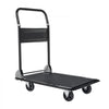 VEVOR Foldable Push Cart Dolly, 700 lbs, Heavy Duty Platform Hand Truck with Wheels, High-Strength Steel, 2 Tier Moving Flatbed Cart, for Warehouse, Garage, Workshop, Office, 28.7 x 18.5 x 32.3 in
